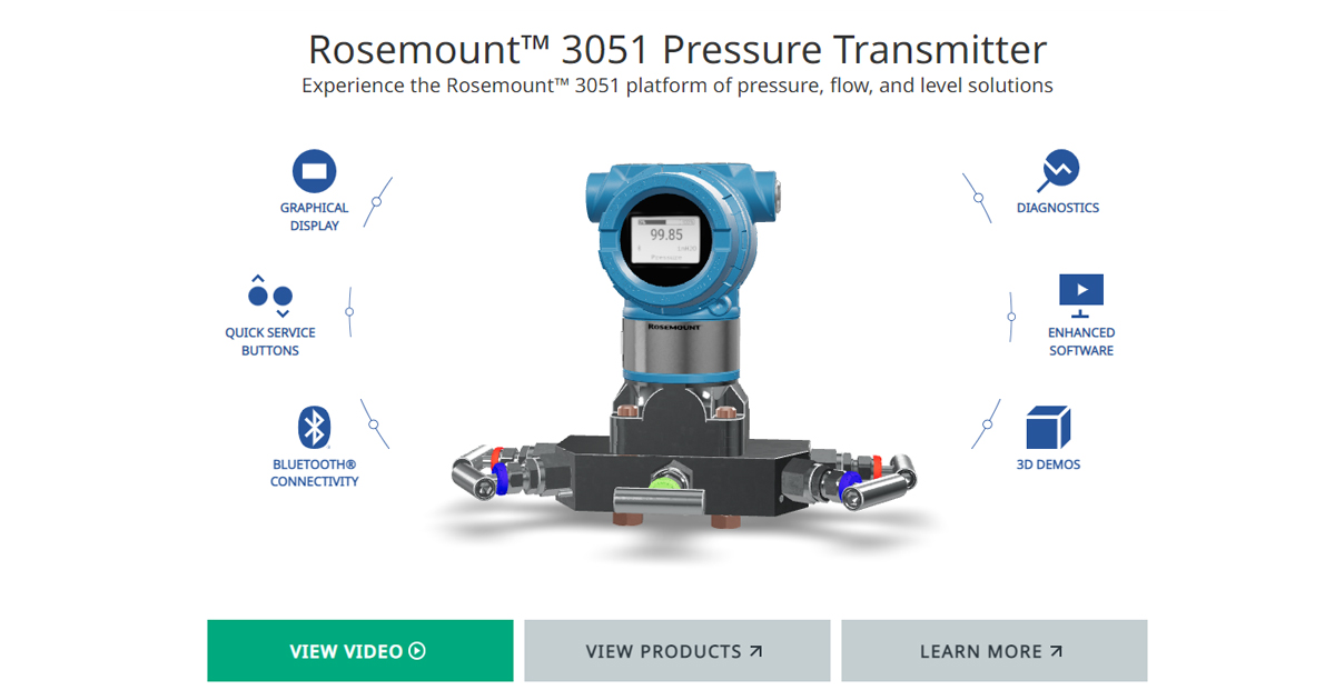 Rosemount™ 3051 Pressure Transmitter Emerson